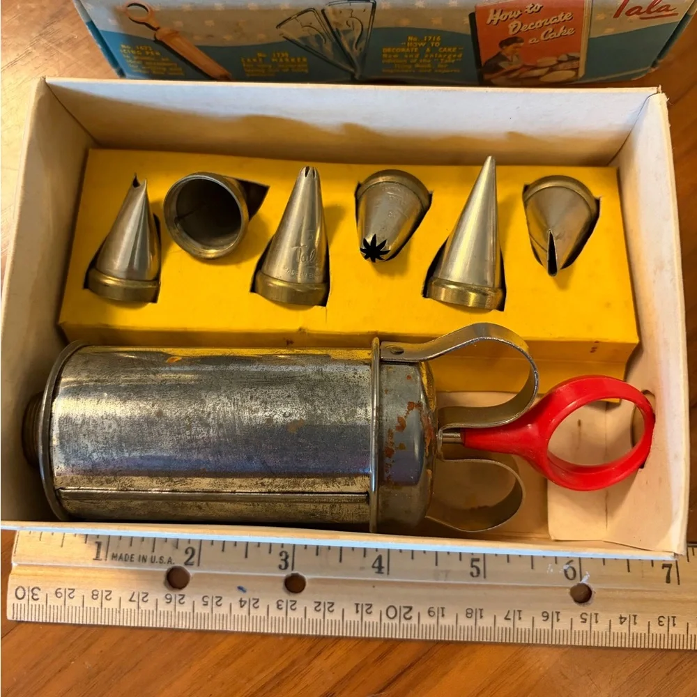 Vintage Tala Icing Set Complete Original Box Cake Cupcake Decorating Kit